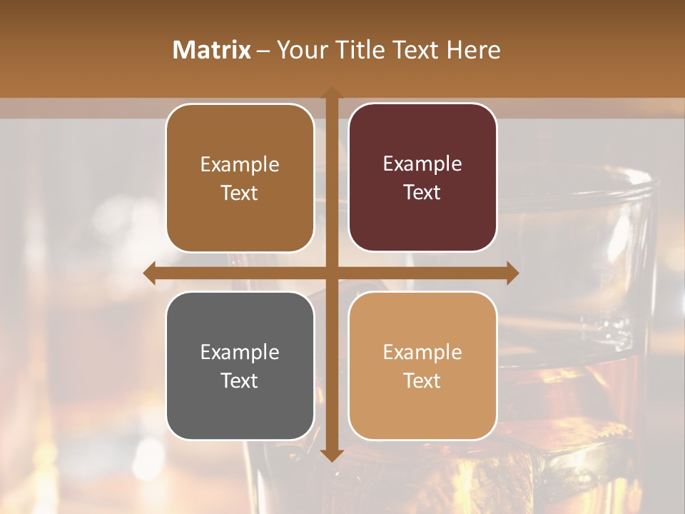 Whiskey With Ice PowerPoint Template