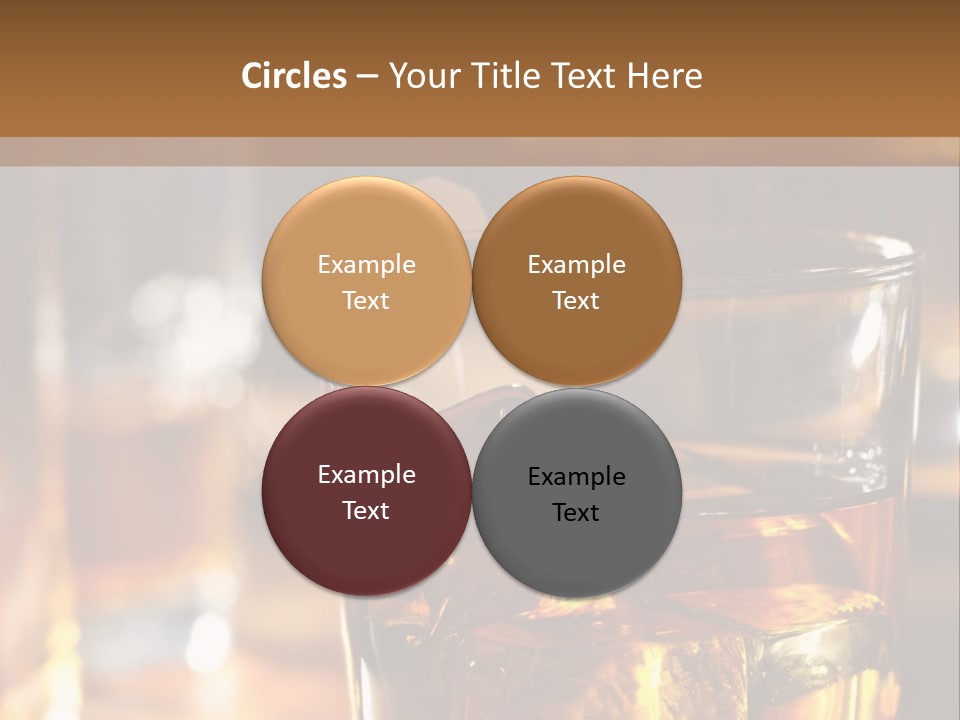Whiskey With Ice PowerPoint Template