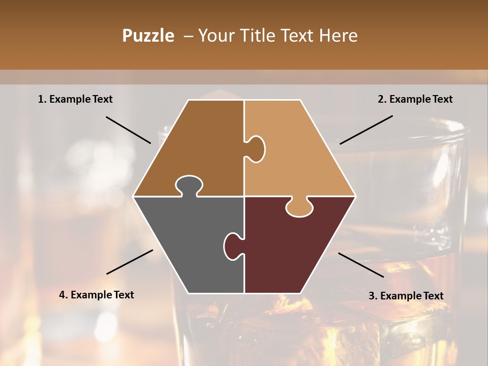 Whiskey With Ice PowerPoint Template