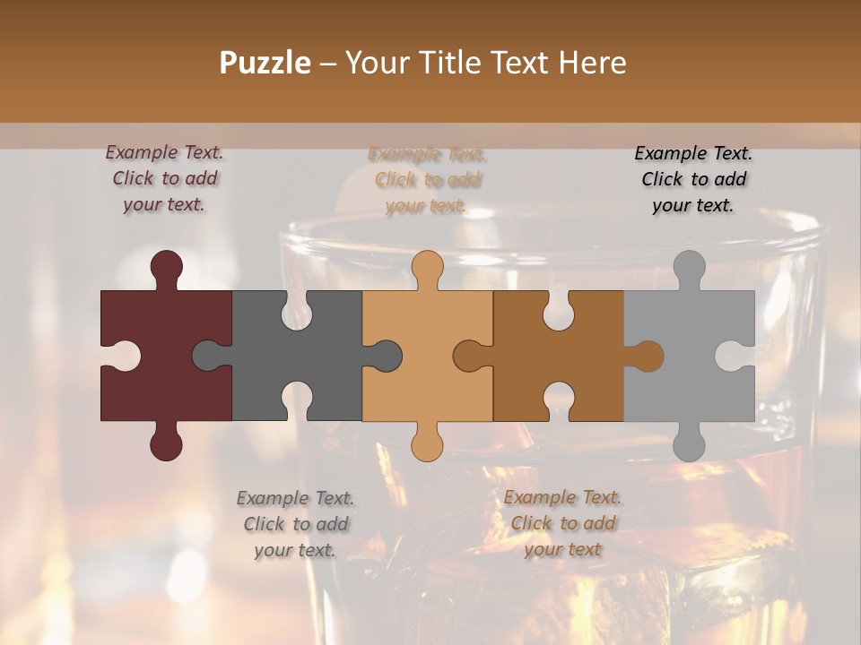 Whiskey With Ice PowerPoint Template