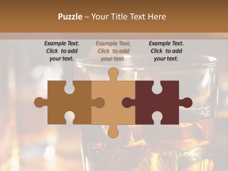 Whiskey With Ice PowerPoint Template