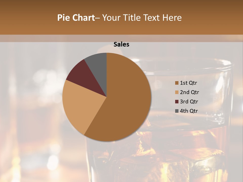 Whiskey With Ice PowerPoint Template