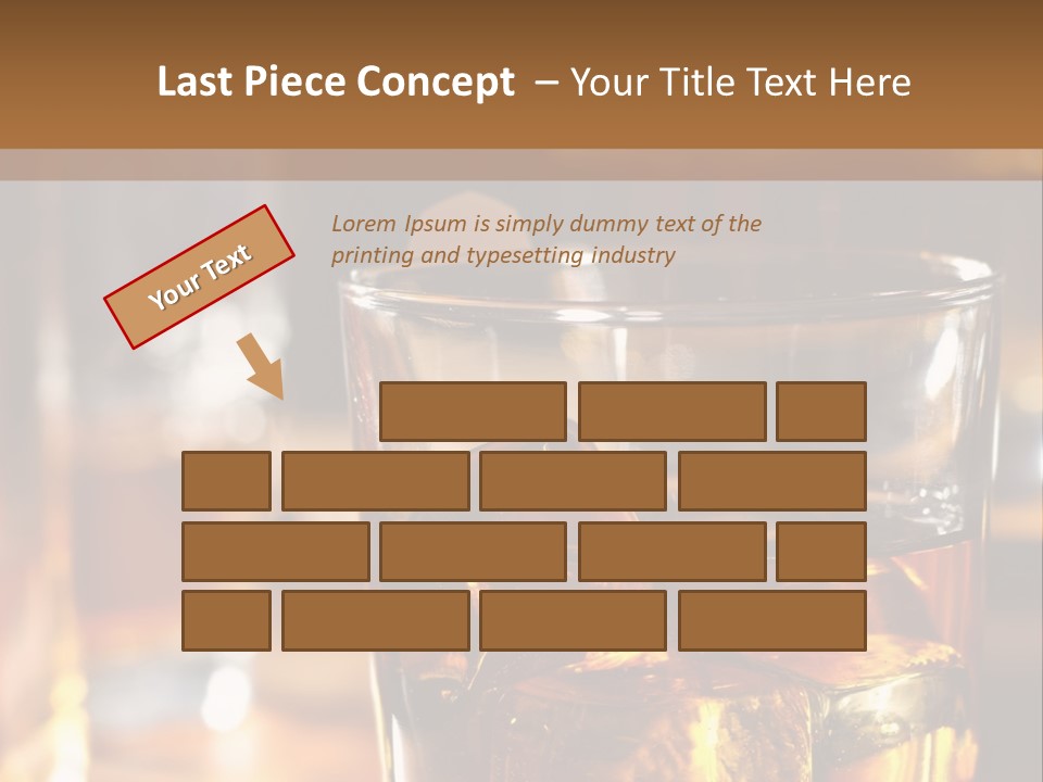 Whiskey With Ice PowerPoint Template