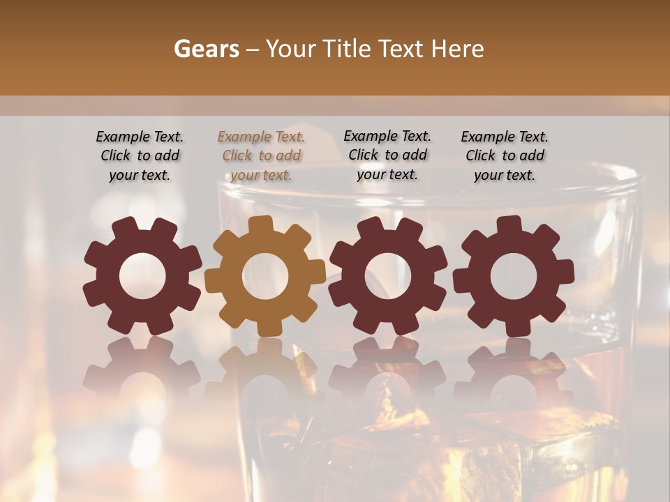 Whiskey With Ice PowerPoint Template