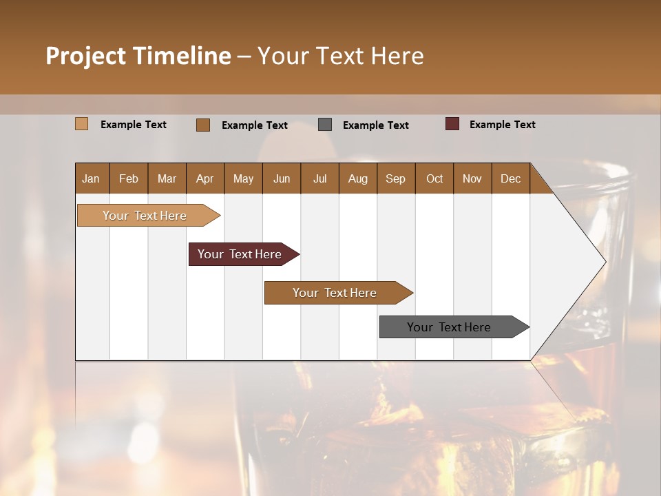 Whiskey With Ice PowerPoint Template