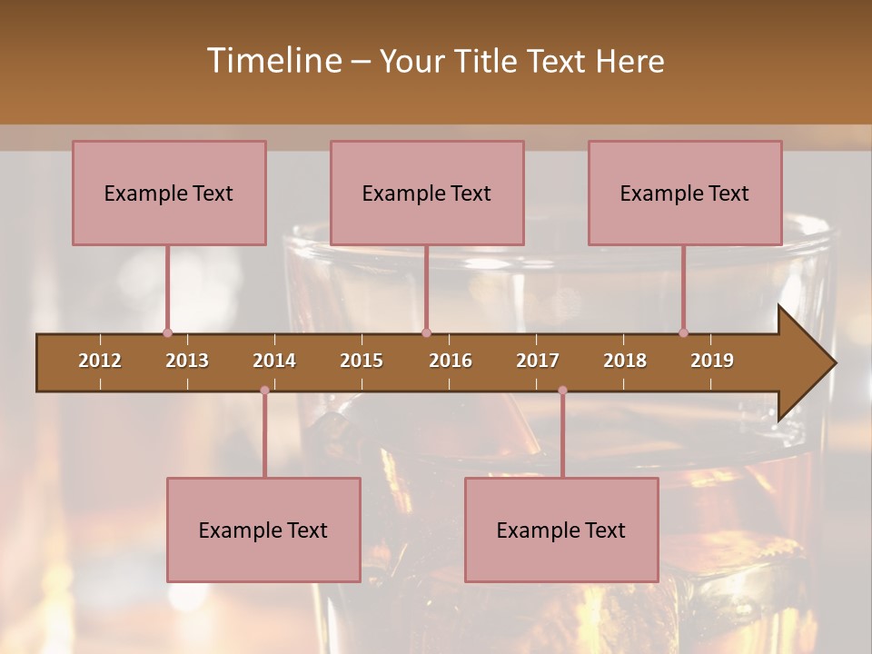 Whiskey With Ice PowerPoint Template