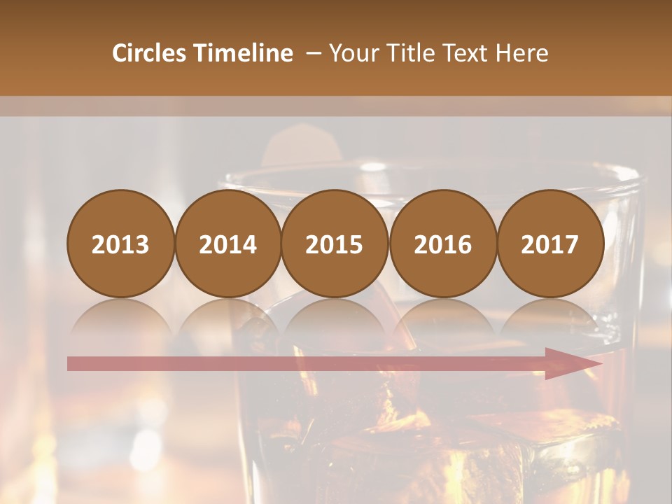 Whiskey With Ice PowerPoint Template