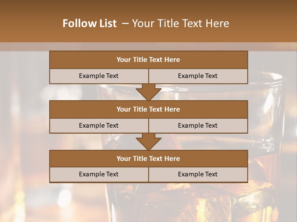 Whiskey With Ice PowerPoint Template