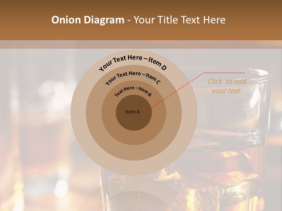 Whiskey With Ice PowerPoint Template