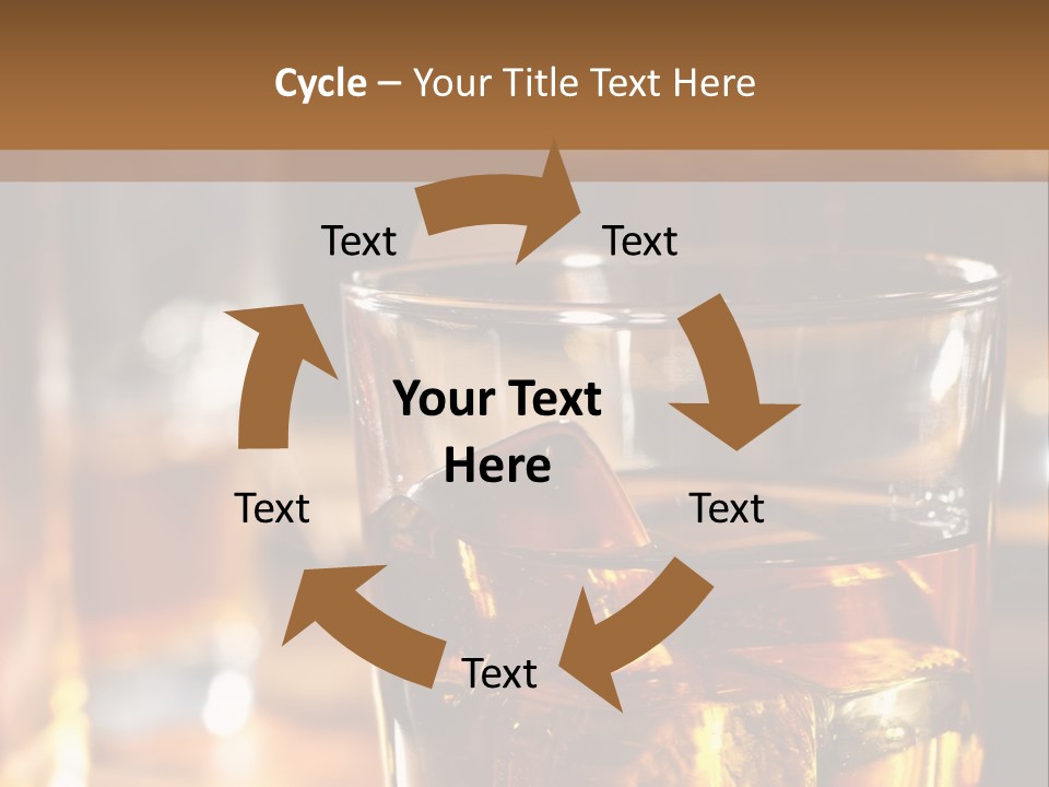 Whiskey With Ice PowerPoint Template