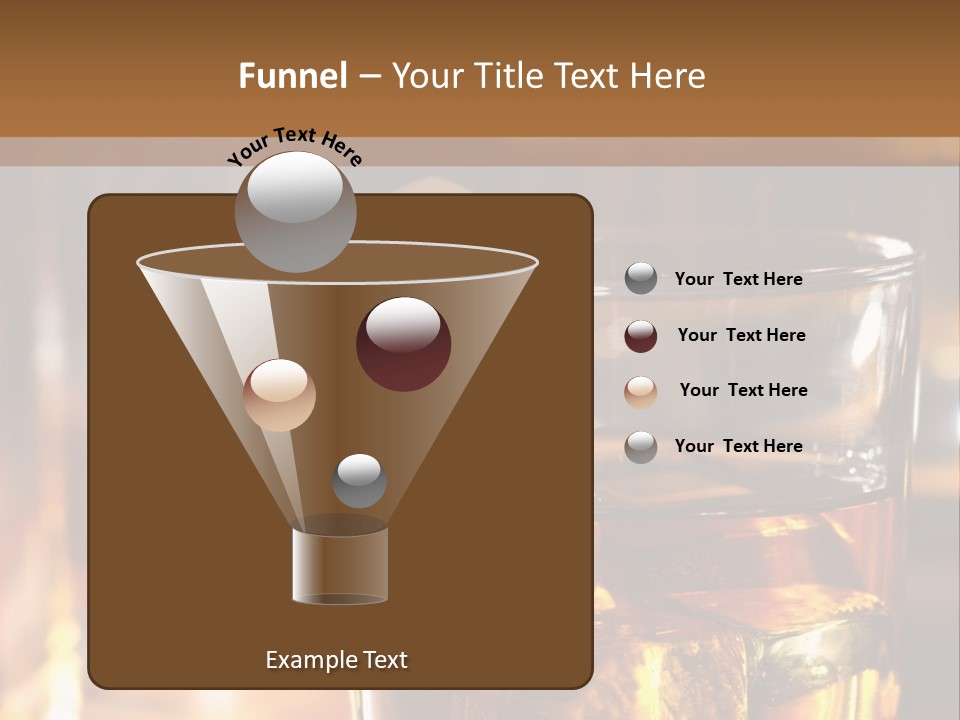 Whiskey With Ice PowerPoint Template