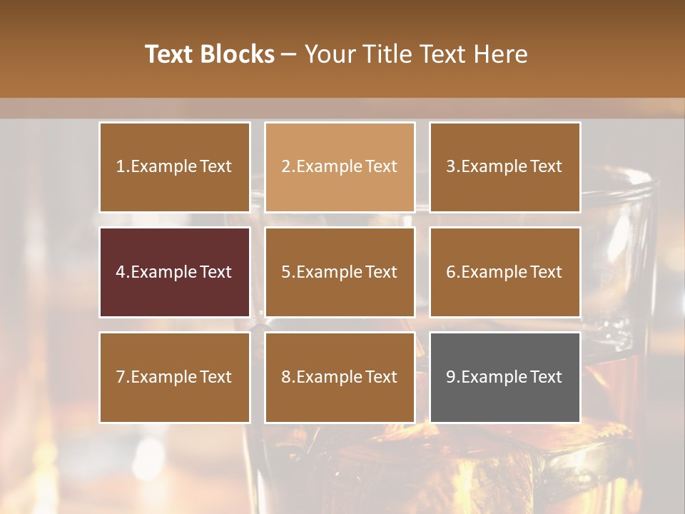 Whiskey With Ice PowerPoint Template