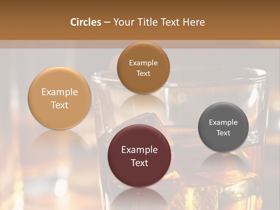 Whiskey With Ice PowerPoint Template
