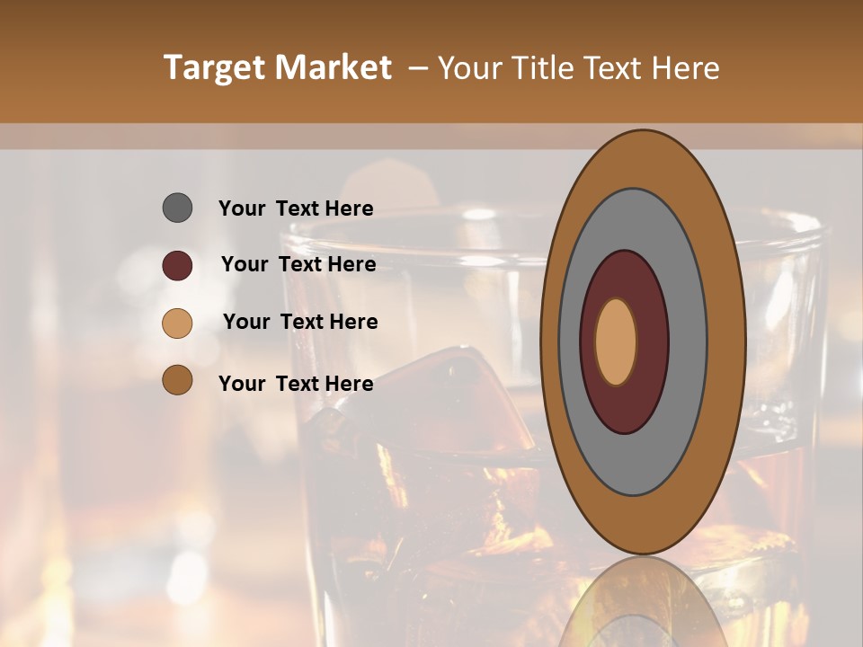 Whiskey With Ice PowerPoint Template