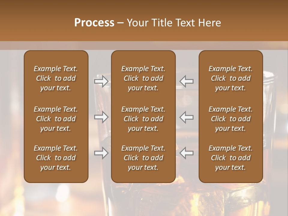 Whiskey With Ice PowerPoint Template