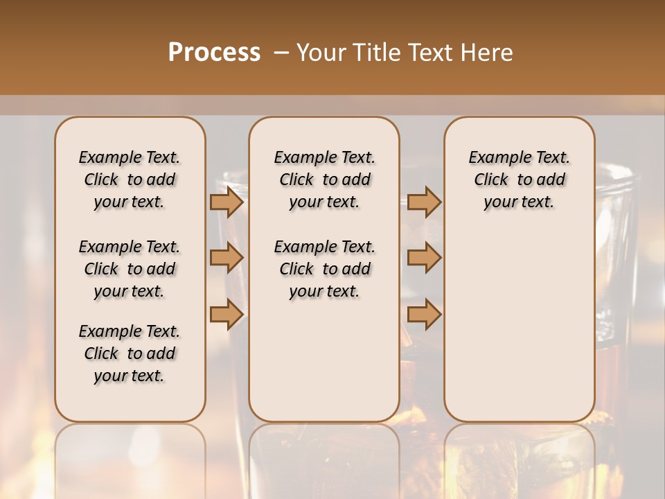 Whiskey With Ice PowerPoint Template