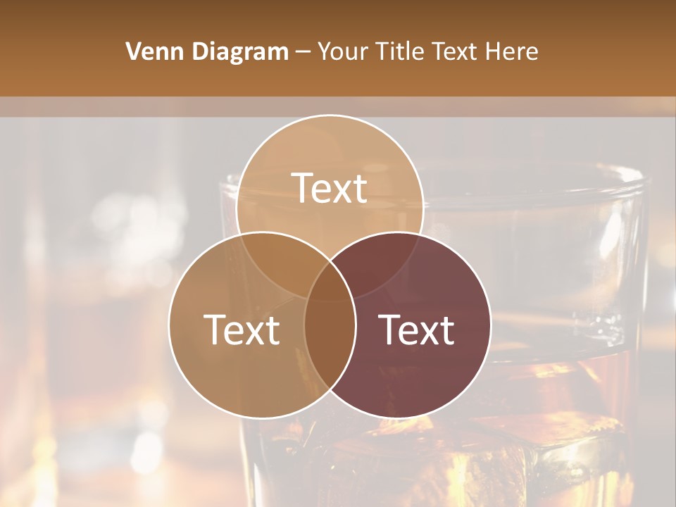 Whiskey With Ice PowerPoint Template