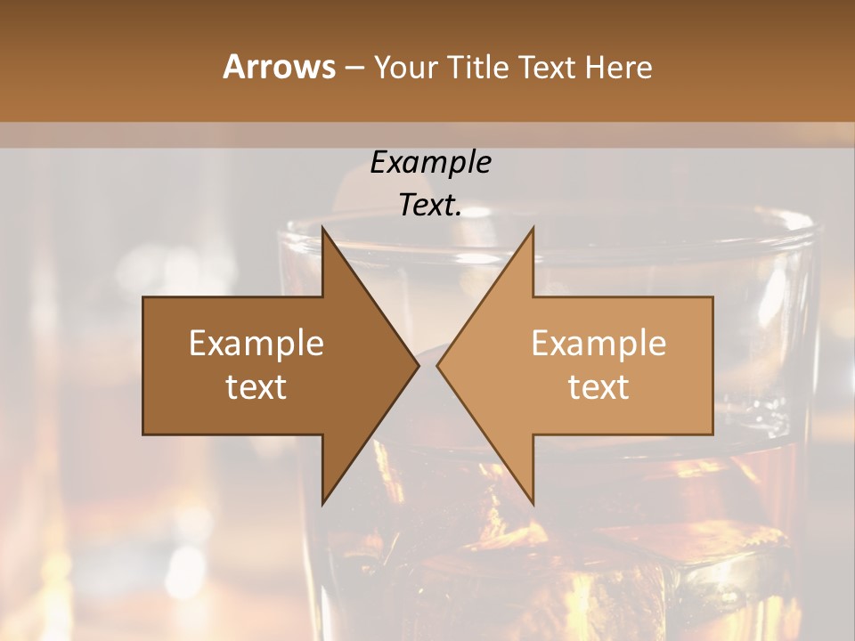 Whiskey With Ice PowerPoint Template