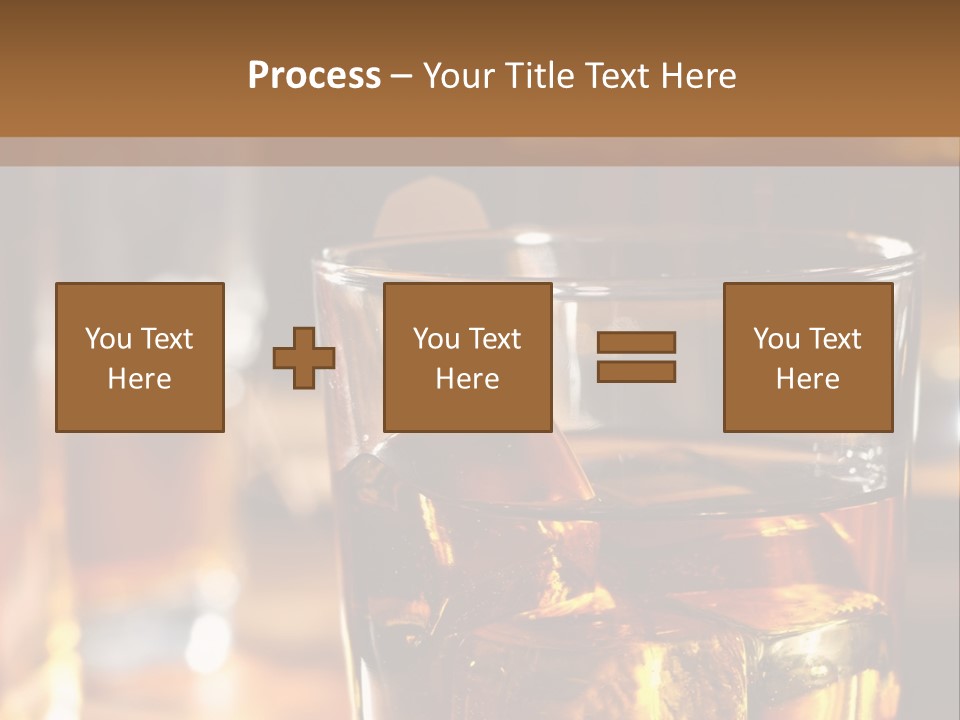 Whiskey With Ice PowerPoint Template