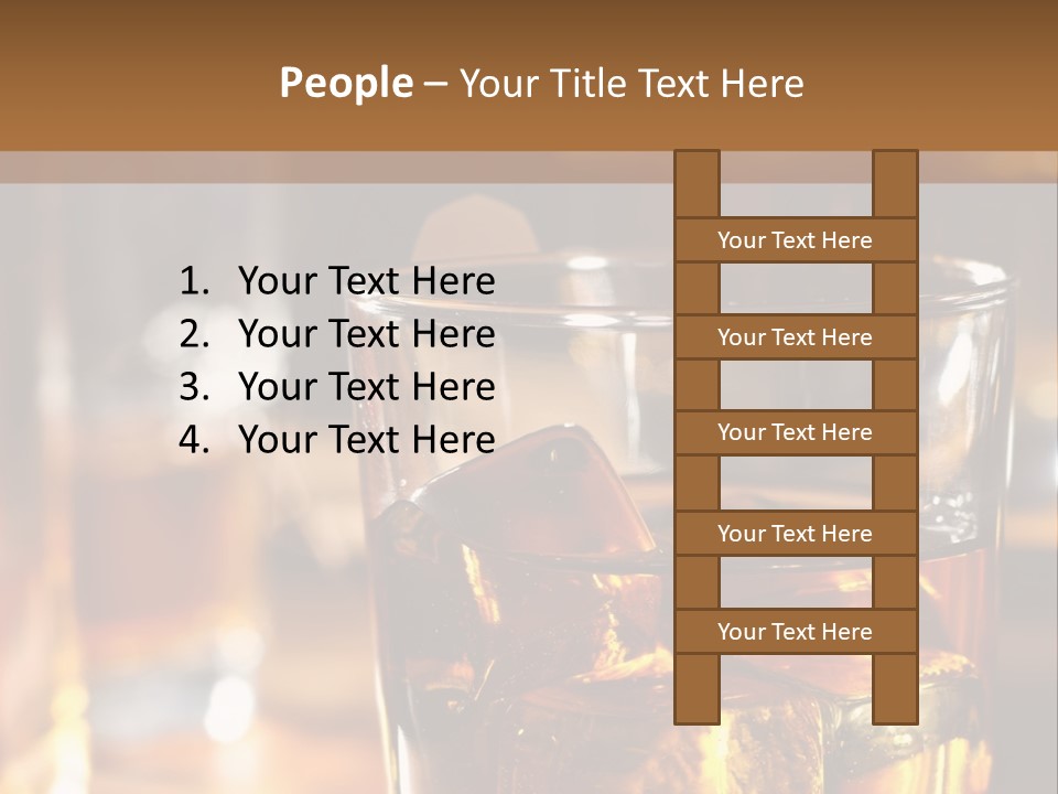 Whiskey With Ice PowerPoint Template