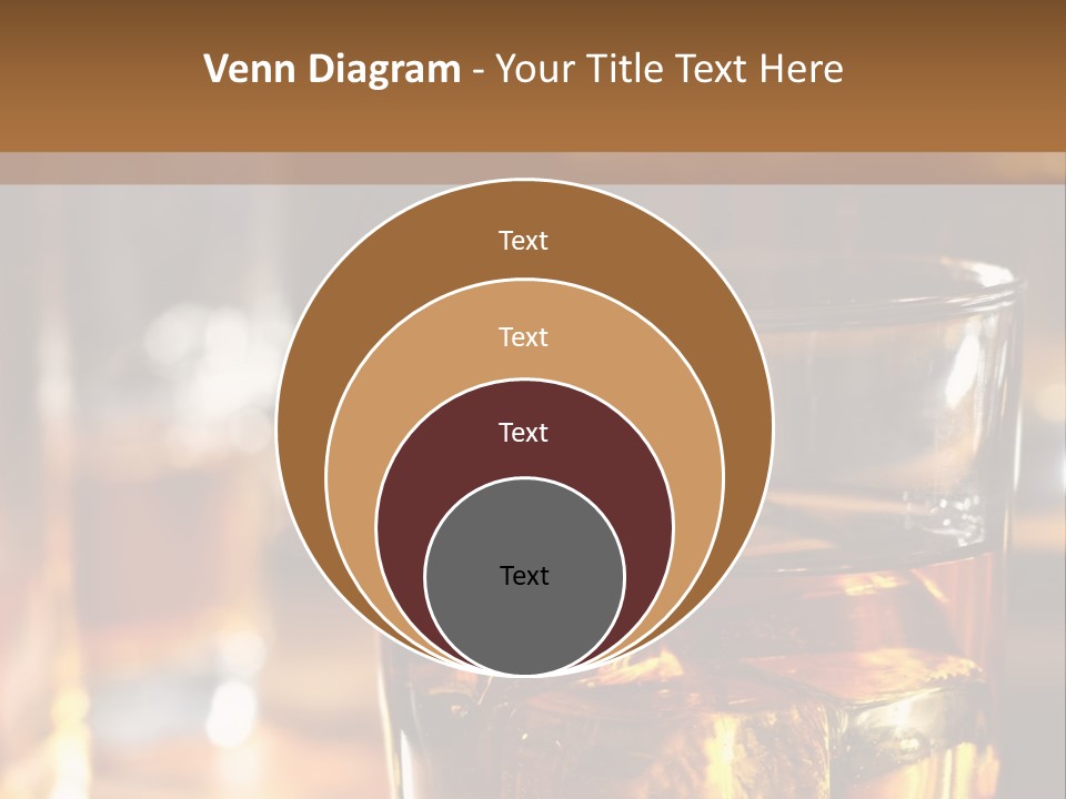 Whiskey With Ice PowerPoint Template