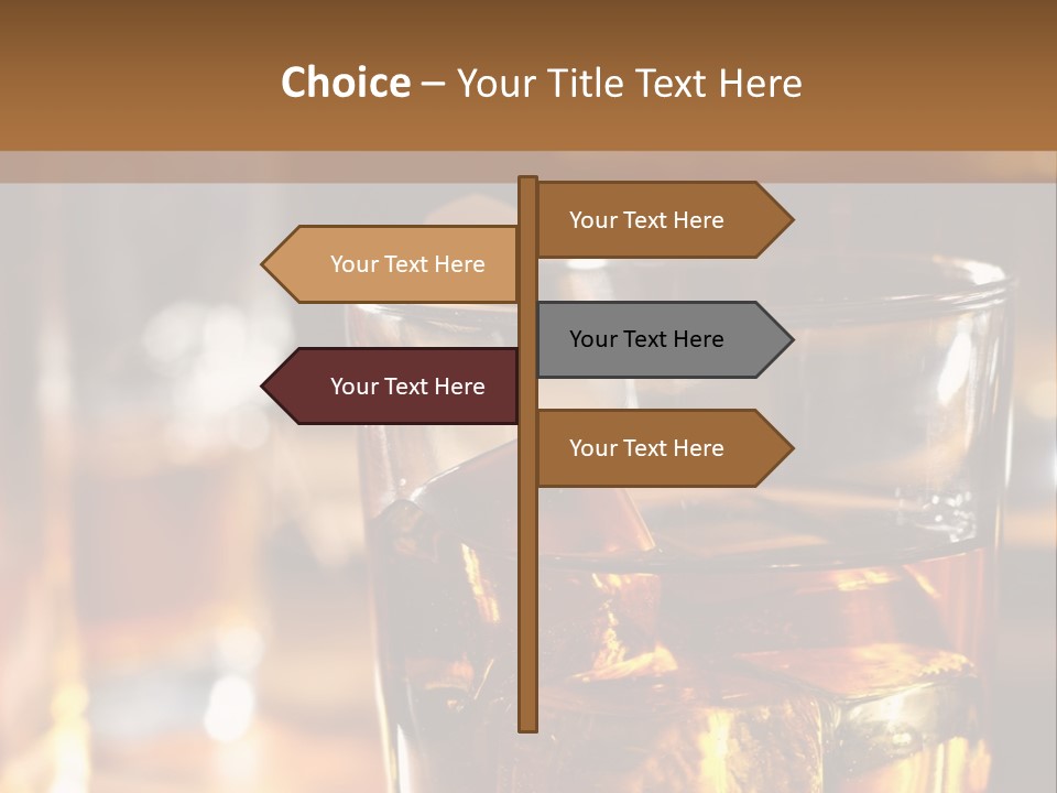 Whiskey With Ice PowerPoint Template