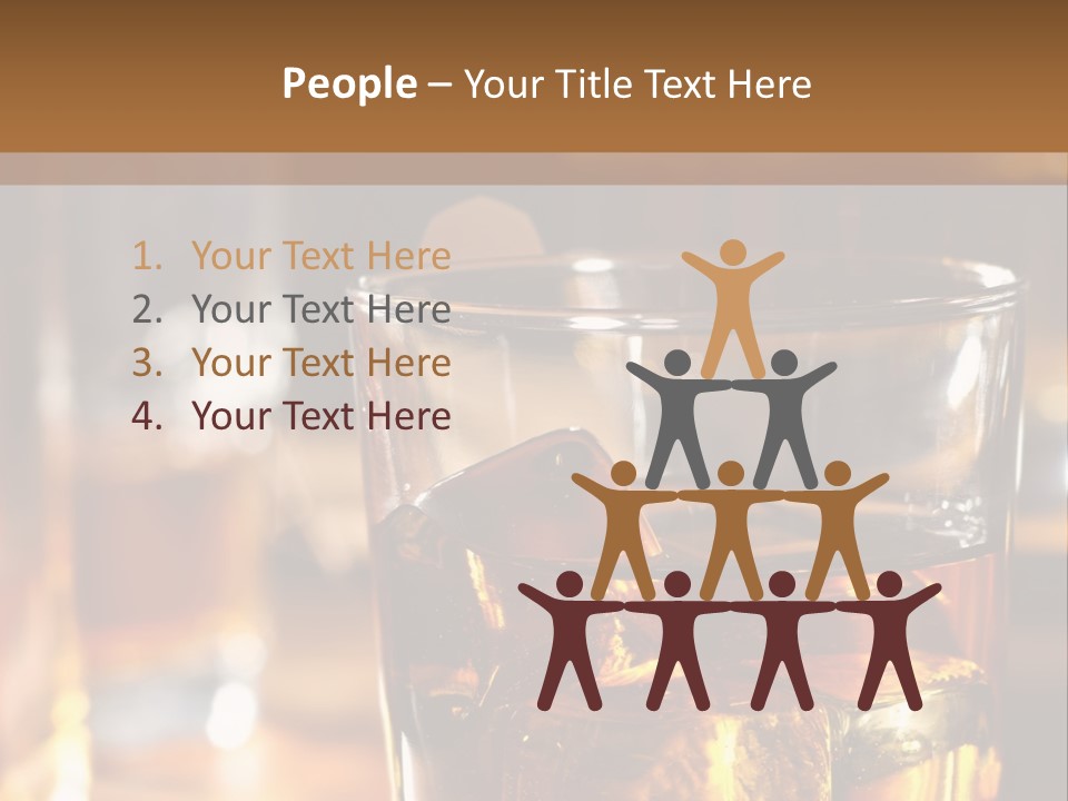 Whiskey With Ice PowerPoint Template