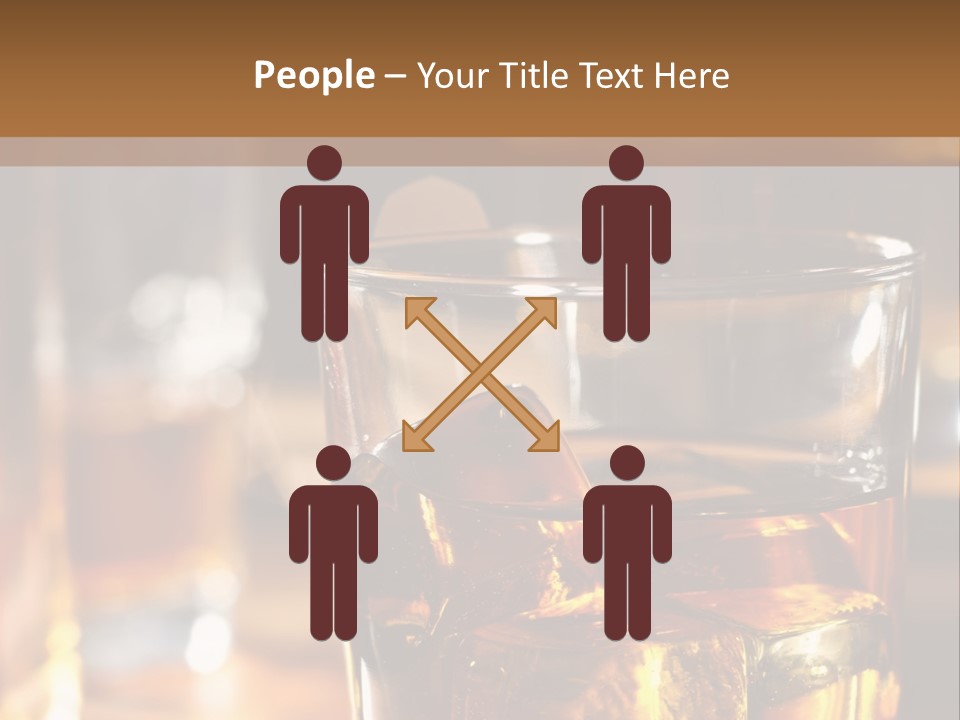 Whiskey With Ice PowerPoint Template