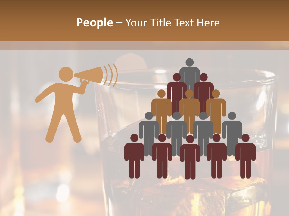 Whiskey With Ice PowerPoint Template