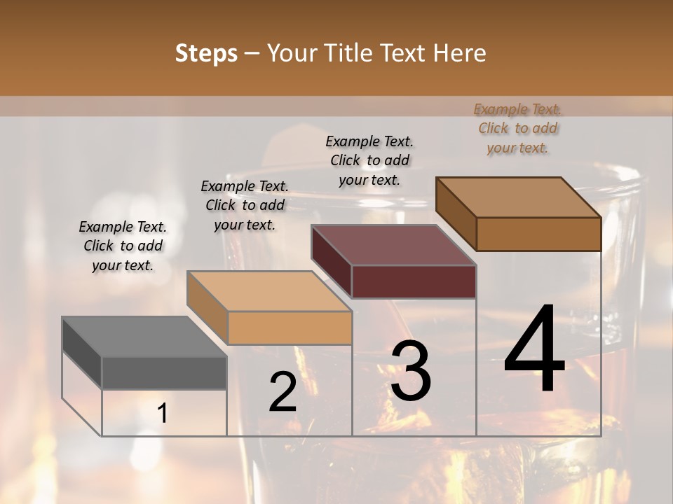 Whiskey With Ice PowerPoint Template