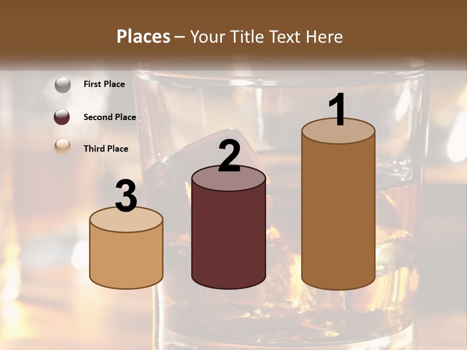 Whiskey With Ice PowerPoint Template