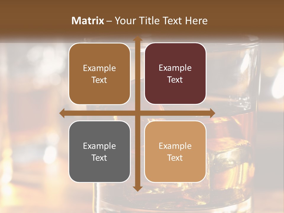 Whiskey With Ice PowerPoint Template