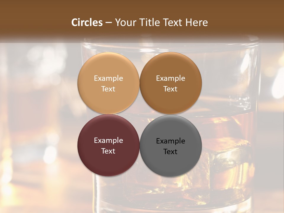 Whiskey With Ice PowerPoint Template
