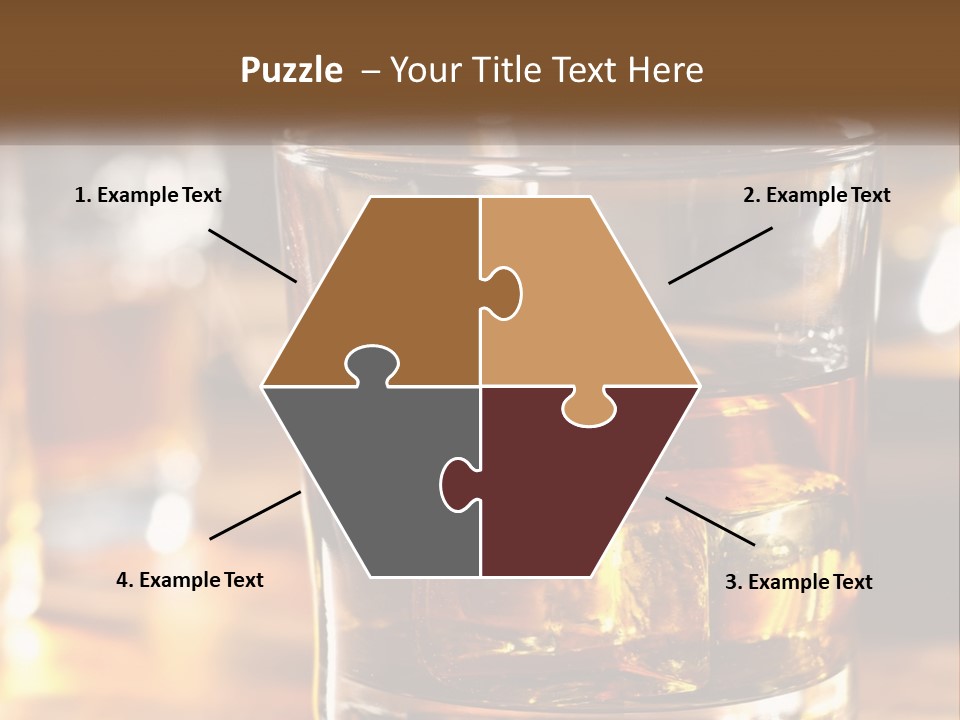 Whiskey With Ice PowerPoint Template