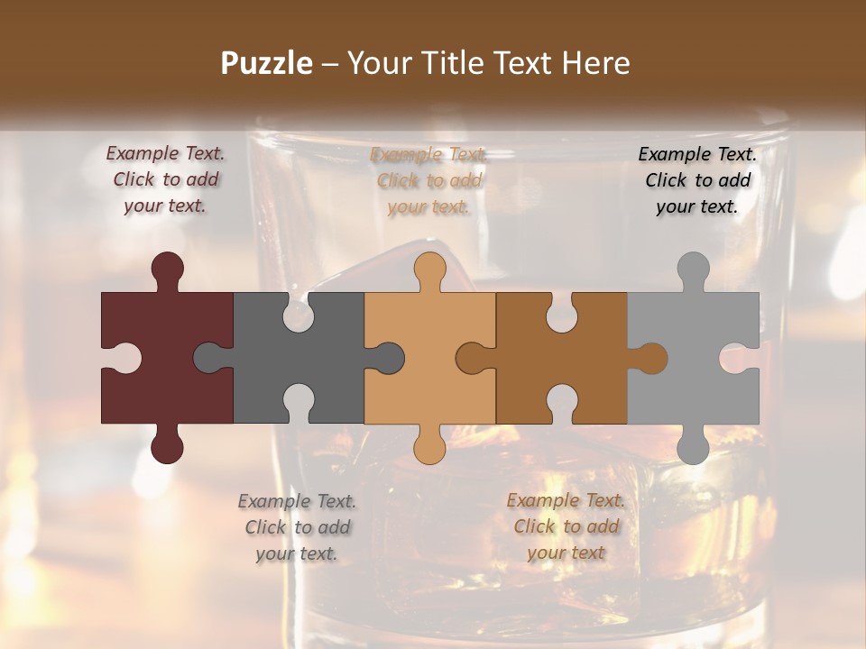 Whiskey With Ice PowerPoint Template