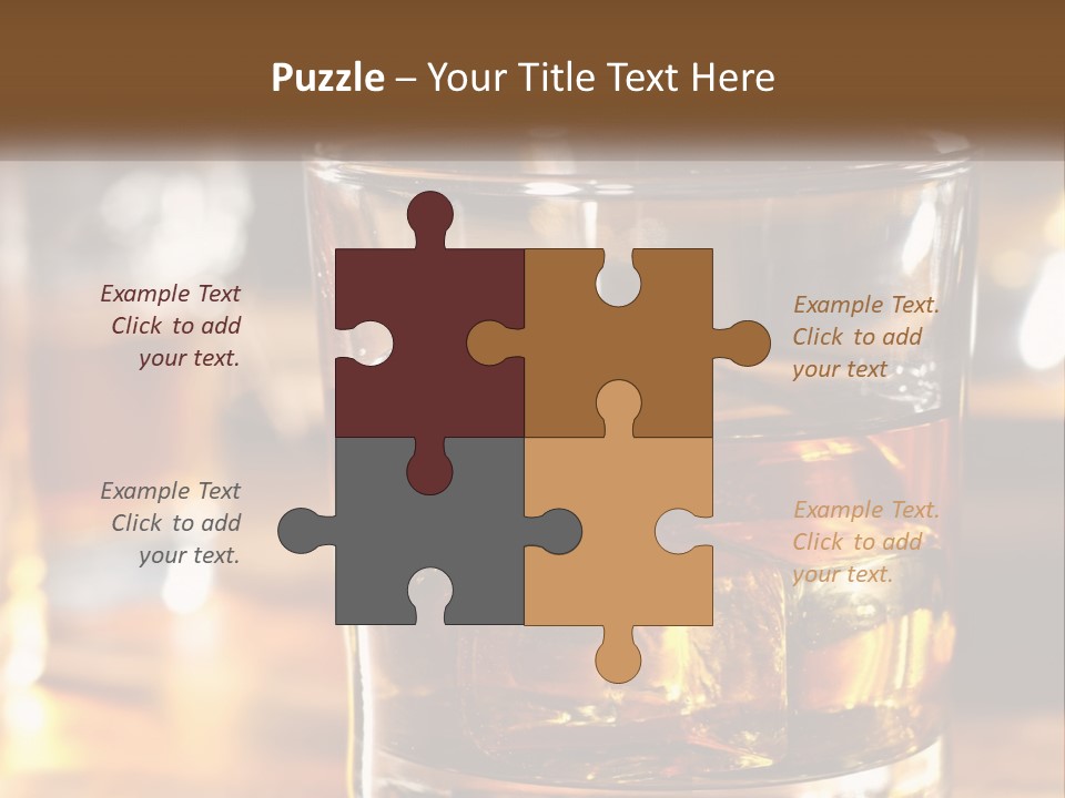Whiskey With Ice PowerPoint Template