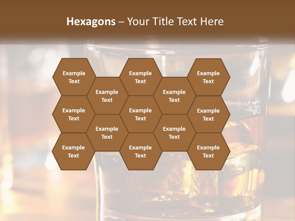 Whiskey With Ice PowerPoint Template