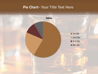 Whiskey With Ice PowerPoint Template