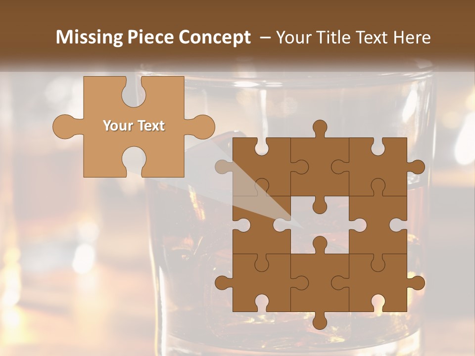 Whiskey With Ice PowerPoint Template
