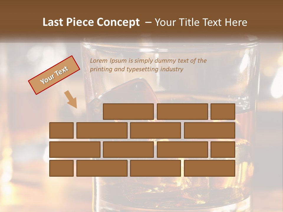 Whiskey With Ice PowerPoint Template
