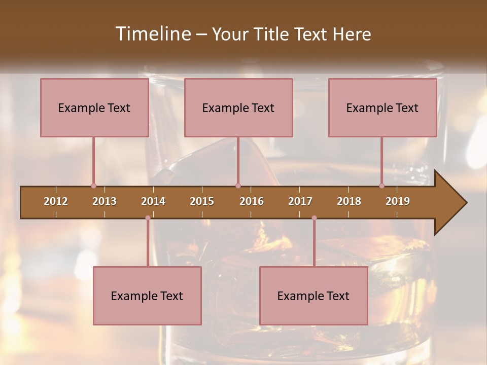 Whiskey With Ice PowerPoint Template