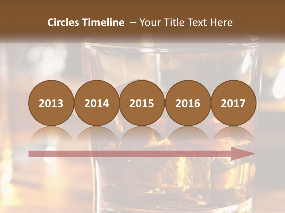 Whiskey With Ice PowerPoint Template