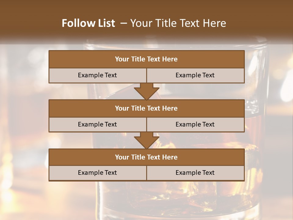 Whiskey With Ice PowerPoint Template