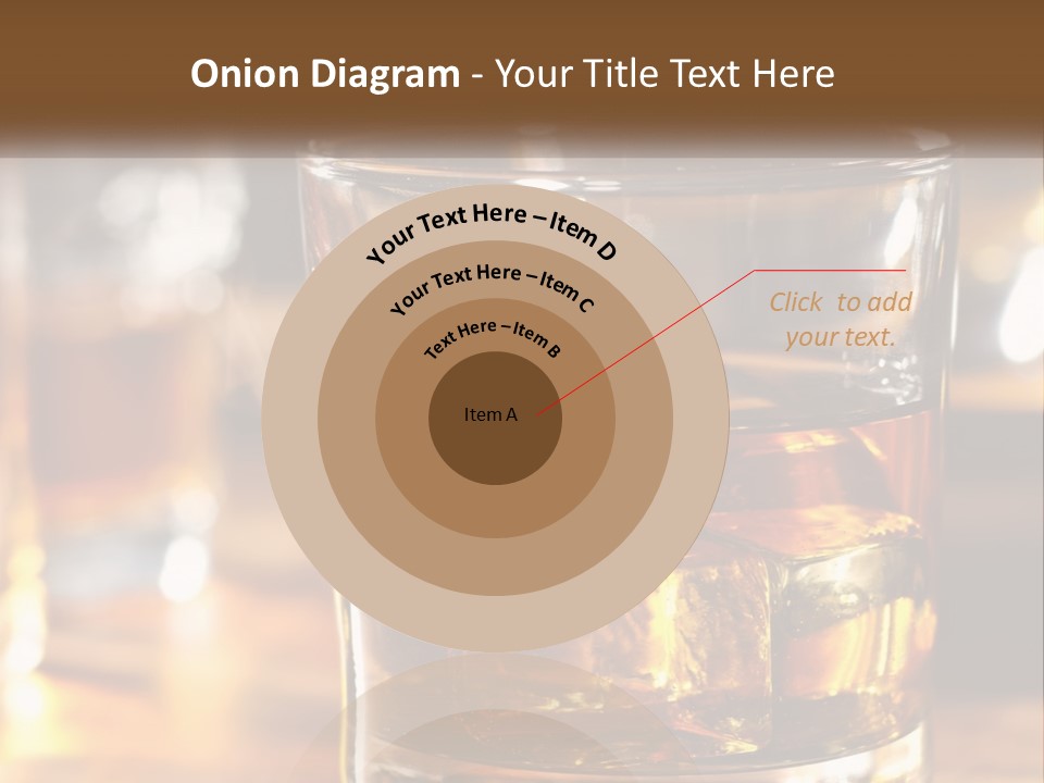 Whiskey With Ice PowerPoint Template