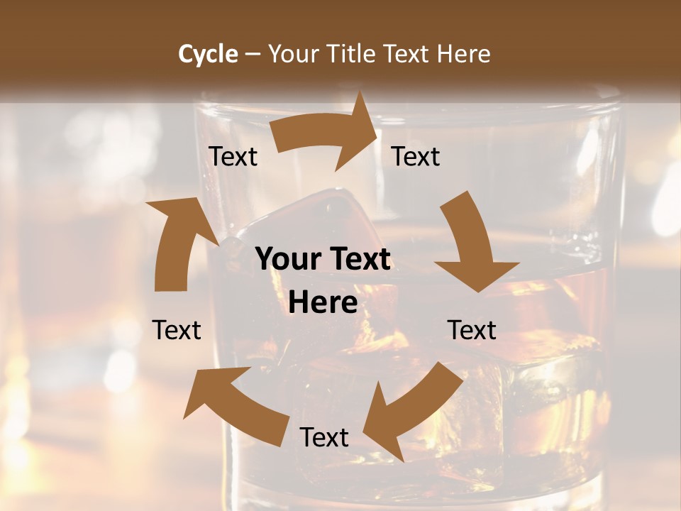 Whiskey With Ice PowerPoint Template