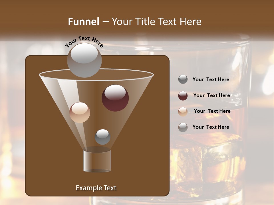 Whiskey With Ice PowerPoint Template