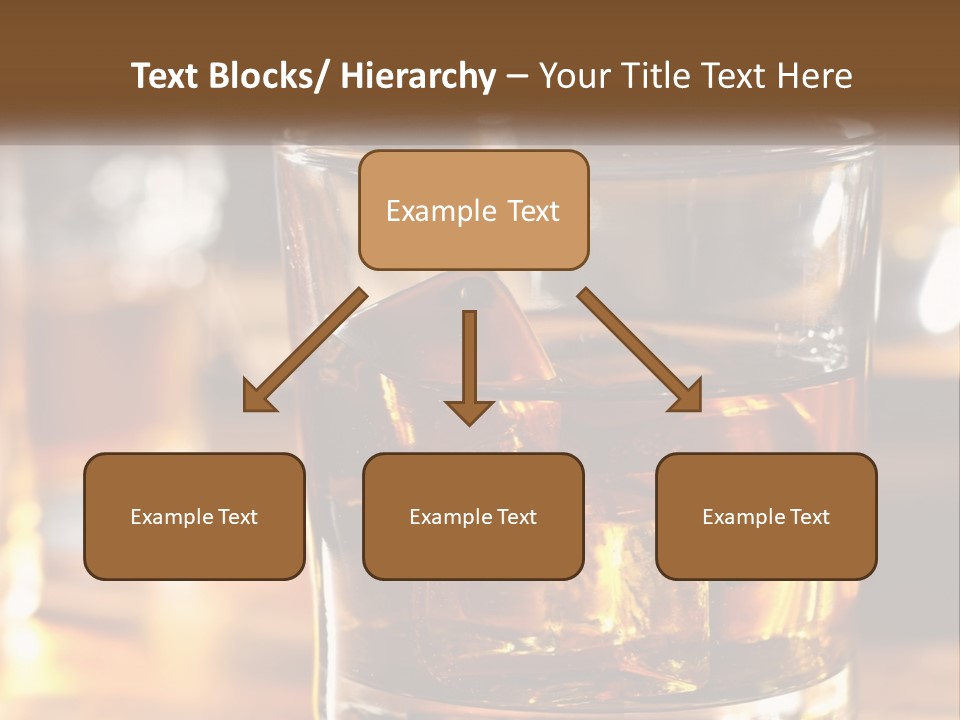 Whiskey With Ice PowerPoint Template