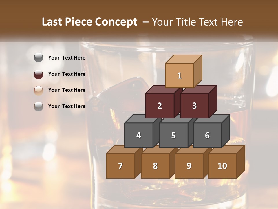 Whiskey With Ice PowerPoint Template