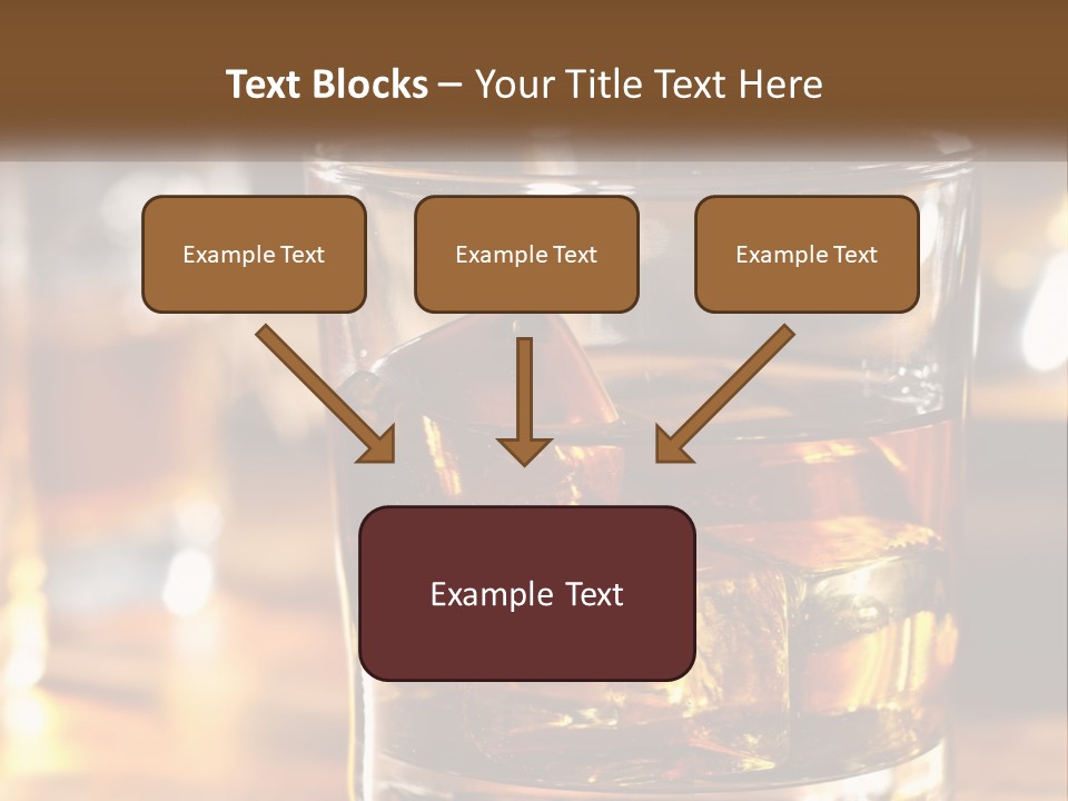 Whiskey With Ice PowerPoint Template
