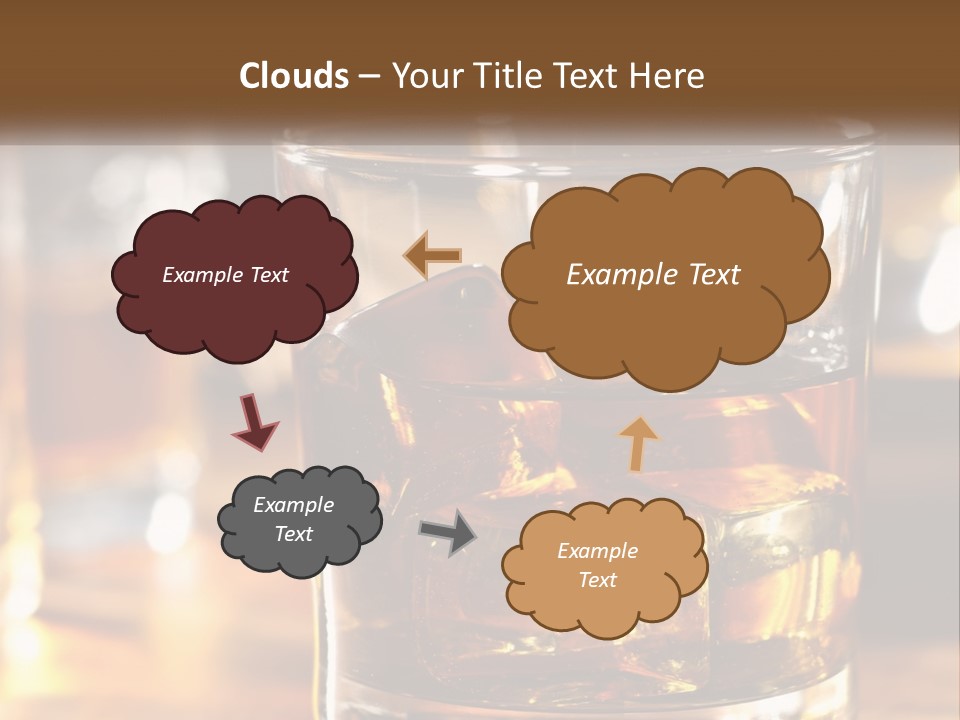 Whiskey With Ice PowerPoint Template